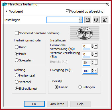 Effecten - Afbeeldingseffecten - Naadloze herhaling