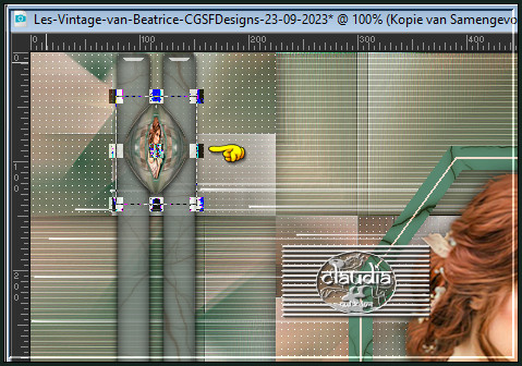Of plaats het bekomen element zoals op het voorbeeld :