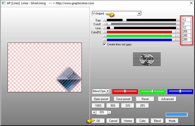 Effecten - Insteekfilters - AP [Lines] - Lines - SilverLining 