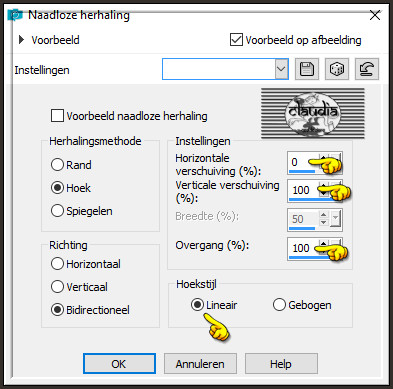 Effecten - Afbeeldingseffecten - Naadloze herhaling