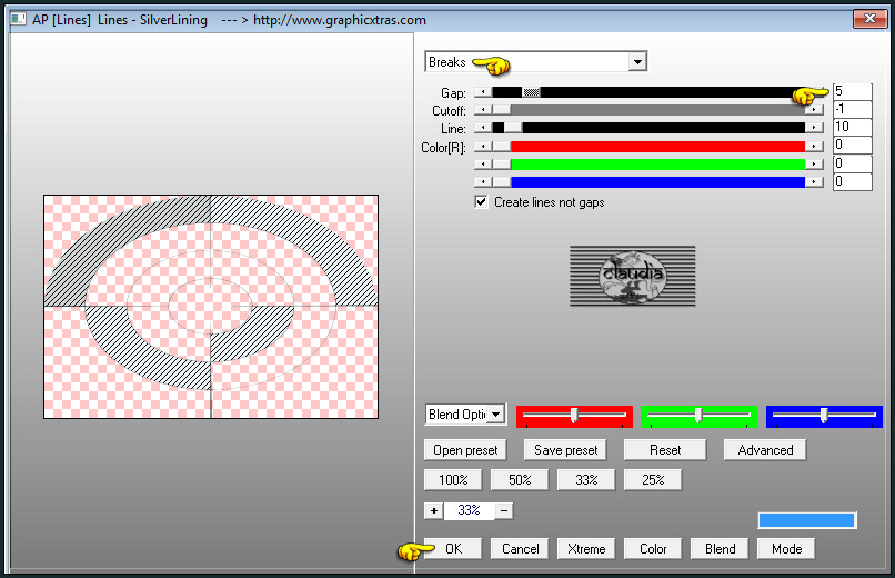 Effecten - Insteekfilters - AP [Lines] - Lines SilverLining