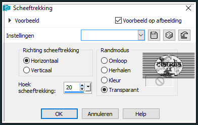 Effecten - Geometrische effecten - Scheeftrekking