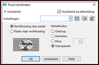 Effecten - Vervormingseffecten - Poolcoördinaten