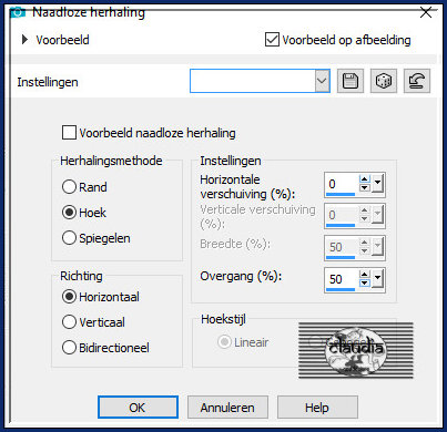 Effecten - Afbeeldingseffecten - Naadloze herhaling