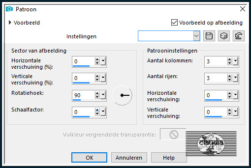 Effecten - Reflectie-effecten - Patroon