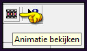 Kijk even hoe je animatie loopt door op dit icoontje te klikken 