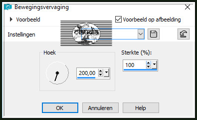 Aanpassen - Vervagen - Bewegingsvervaging