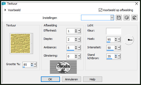 Effecten - Textuureffecten - Textuur