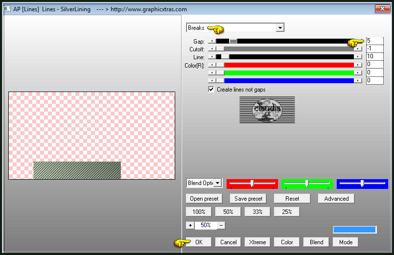 Effecten - Insteekfilters - AP [Lines] - Lines - SilverLining