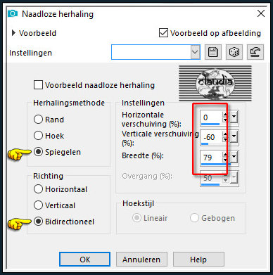 Effecten - Afbeeldingseffecten - Naadloze herhaling