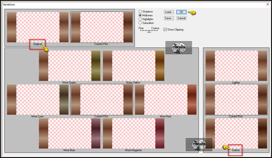 Effecten - Insteekfilters - Adjust - Variation