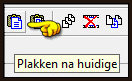 Druk nu 5 x op dit icoontje zodat je 6 frames krijgt