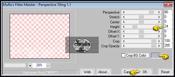 Effecten - Insteekfilters - MuRa's Meister - Perspective Tiling