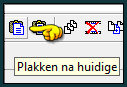 Activeer jou werkje en klik nu 9 x op het icoontje "Plakken na huidige"