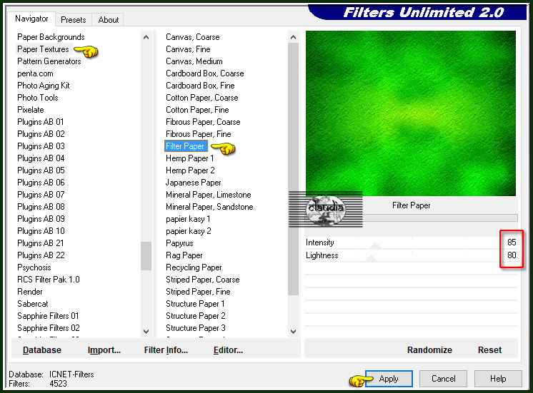 Effecten - Insteekfilters - <I.C.NET Software> - Filters Unlimited 2.0 - Paper Textures - Filter Paper