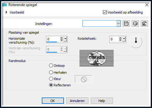 Effecten - Reflectie-effecten - Roterende spiegel