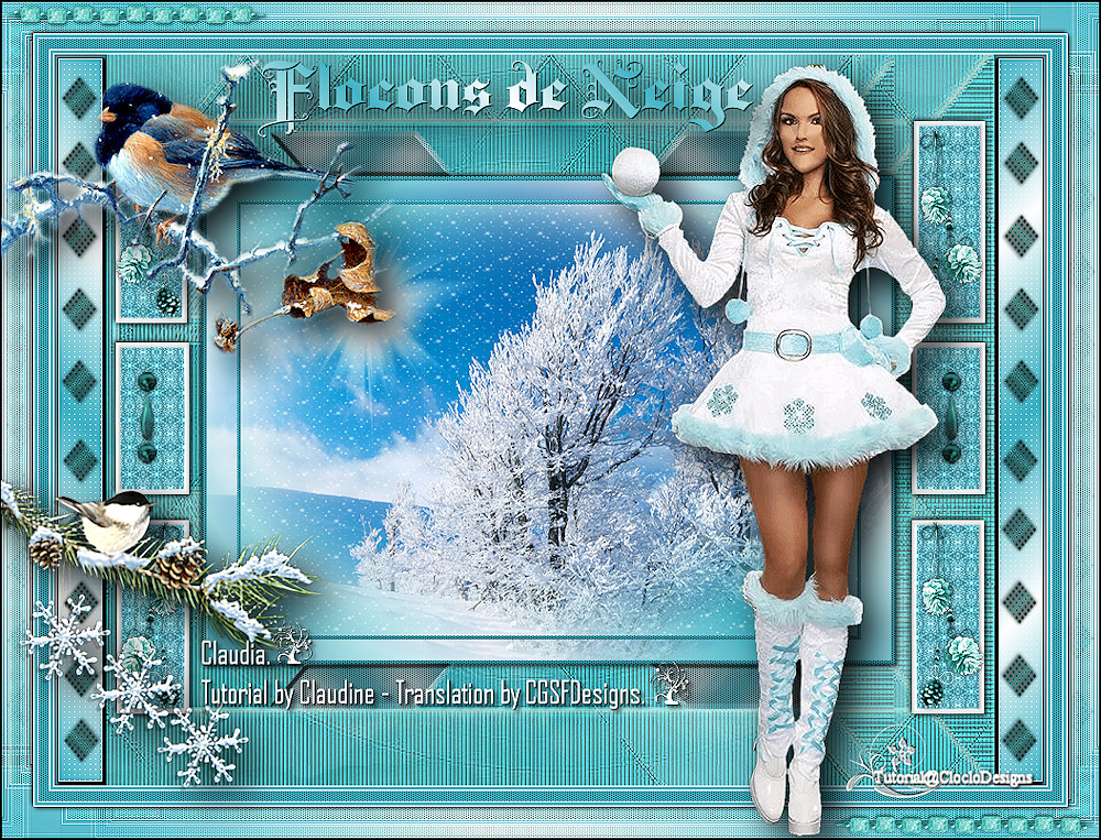 Les : Flocons de Neige van Claudine