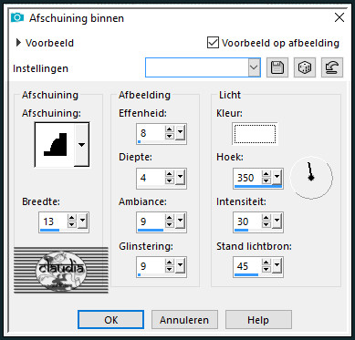 Selecties - Wijzigen - Selectieranden selecteren