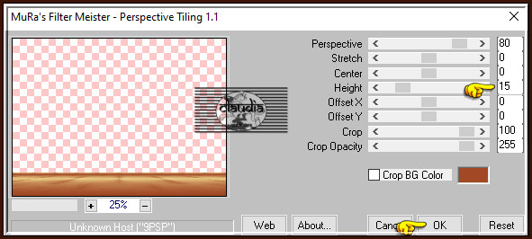Effecten - Insteekfilters - MuRa's Meister - Perspective Tiling