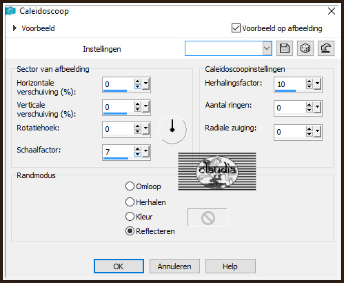 Effecten - Reflectie-effecten - Caleidoscoop