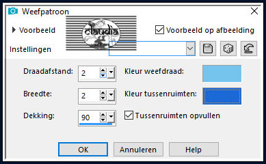 Effecten - Textuureffecten - Weefpatroon