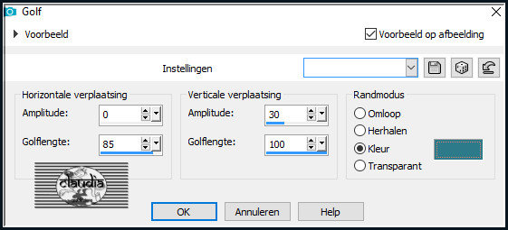 Effecten - Vervormingseffecten - Golf