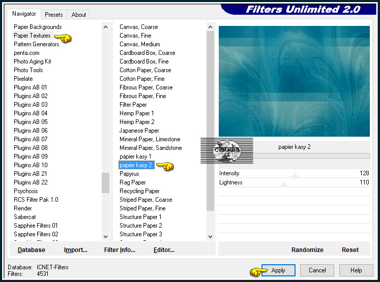 Effecten - Insteekfilters - <I.C.NET Software> - Filters Unlimited 2.0 - Paper Textures - papier kasy 2