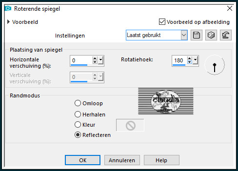 Effecten - Reflectie-effecten - Roterende spiegel