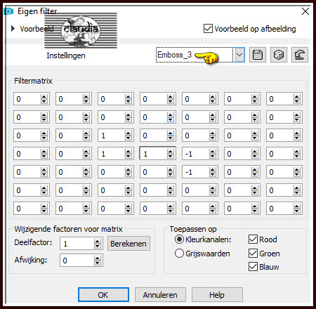 Effecten - Eigen filter - Emboss_3