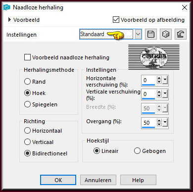 Effecten - Afbeeldingseffecten - Naadloze herhaling