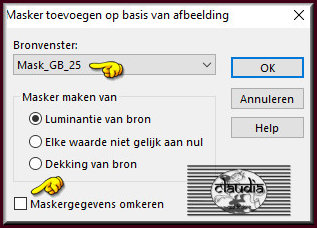 Lagen - Nieuwe maskerlaag - Uit afbeelding