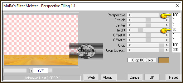 Effecten - Insteekfilters - MuRa's Meister - Perspective Tiling