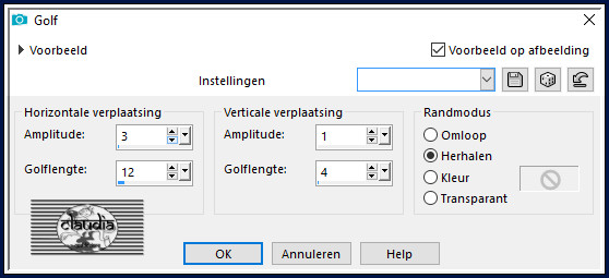 Effecten - Vervormingseffecten - Golf