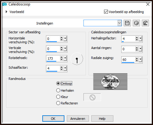 Effecten - Reflectie-effecten - Caleidoscoop