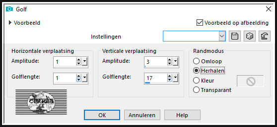 Effecten - Vervormingseffecten - Golf