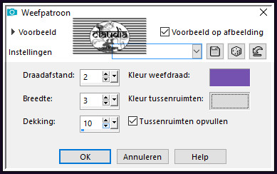Effecten - Textuureffecten - Weefdraad