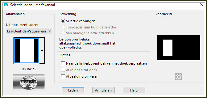 Selecties - Selectie laden/opslaan - Selectie laden uit alfkanaal : ©Cloclo2