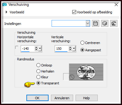 Effecten - Afbeeldingseffecten - Verschuiving