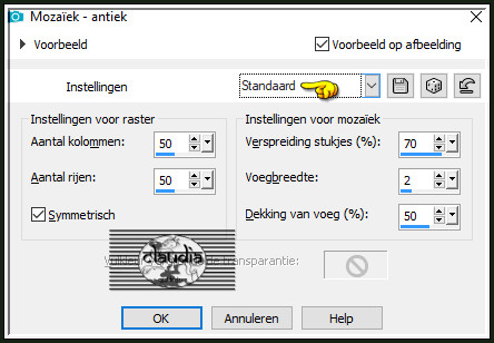 Effecten - Textuureffecten - Mozaïek - antiek