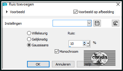 Aanpassen - Ruis toevoegen/verwijderen - Ruis toevoegen