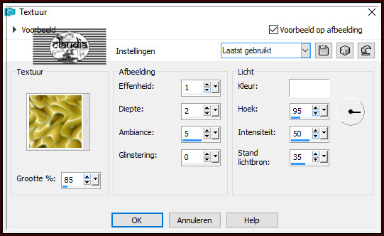 Effecten - Texuureffecten - Textuur