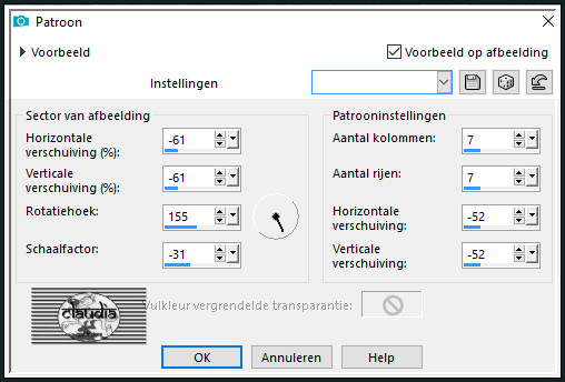 Effecten - Reflectie-effecten - Patroon