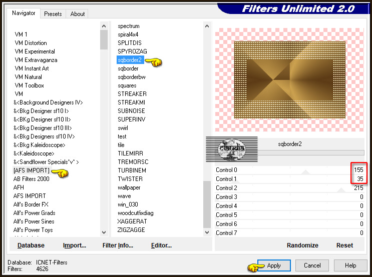 Effecten - Insteekfilters - <I.C.NET Software> - Filters Unlimited 2.0 - [AFS IMPORT] - sqborder2 :