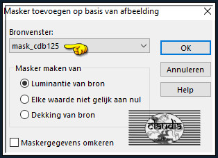 Lagen - Nieuwe maskerlaag - Uit afbeelding :