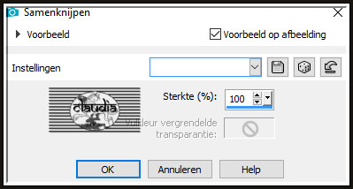 Effecten - Vervormingseffecten - Samenknijpen