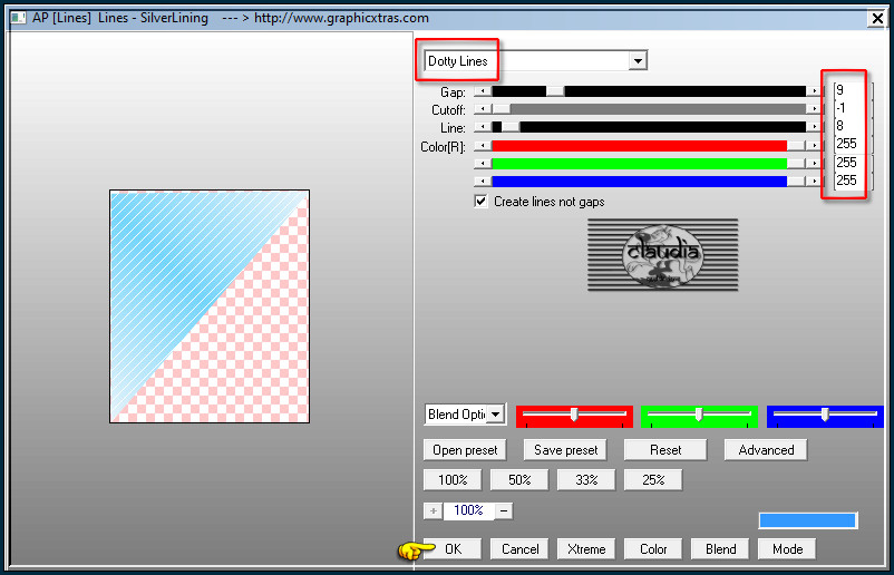 Effecten - Insteekfilters - AP [Lines] - Lines - SilverLining