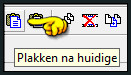 Bewerken - Plakken - Na actieve frame, of druk op dit icoontje