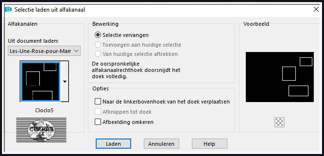 Selecties - Selectie laden/opslaan - Selectie laden uit alfkanaal : ©Cloclo5