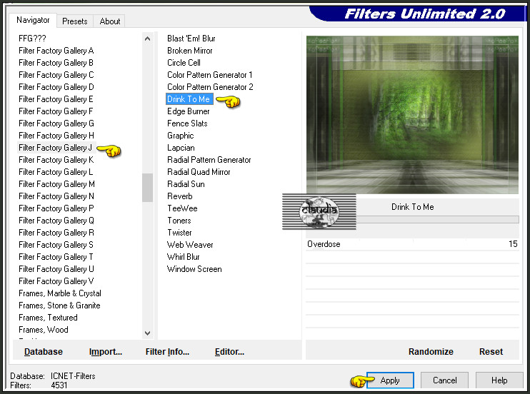 Effecten - Insteekfilters - <I.C.NET Software> - Filters Unlimited 2.0 - Filter Factory Gallery J - Drink To Me