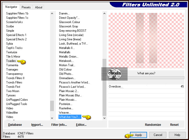 Effecten - Insteekfilters - <I.C.NET Software> - Filters Unlimited 2.0 - Toadies - What Are You?